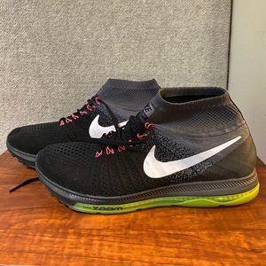 Nike Zoom All Out Flyknit Black White Volt